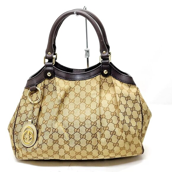 Gucci Handbag Brown Canvas 3955828 - Picture 1 of 9